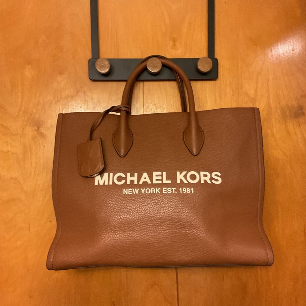 (SOLD) Michael Kors Tan Leather Tote Bag